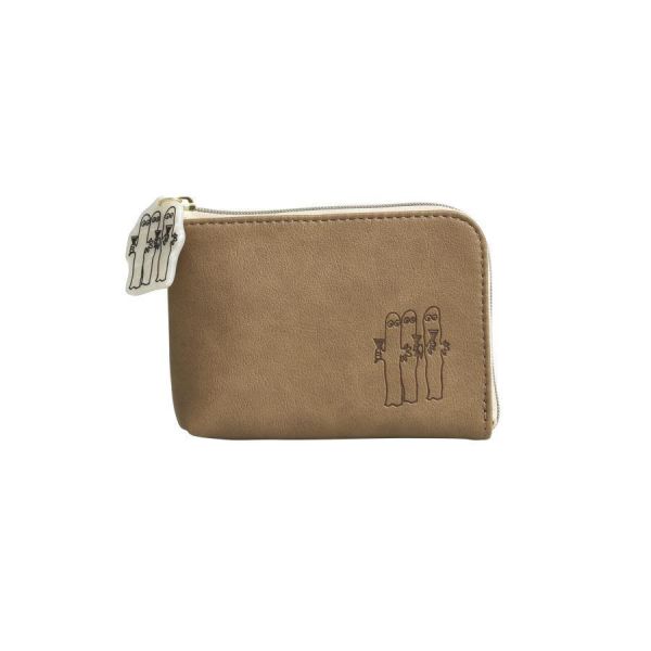 Moomin L型皮革短夾 