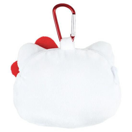 Sanrio Kitty大頭絨毛玩偶收納包登山扣 