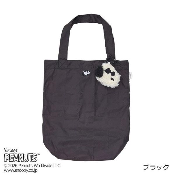 PEANUTS 毛絨吊飾收納購物袋 S 