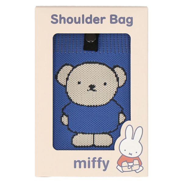 Miffy Boris 編織外出手機袋(藍) 
