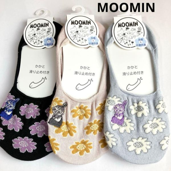 小不點冷感抗菌花朵隱形襪 