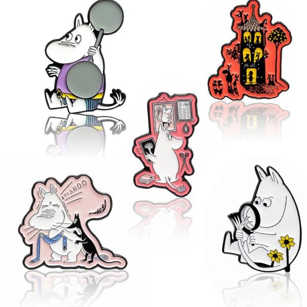 Moomin × PINBOX 聯名別針系列 質感琺瑯徽章 