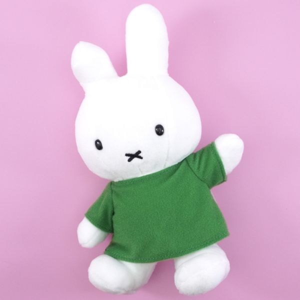 Sekiguchi Miffy Dan綠洋裝站立毛絨玩偶 