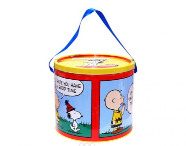 SNOOPY 史努比收納鐵桶 