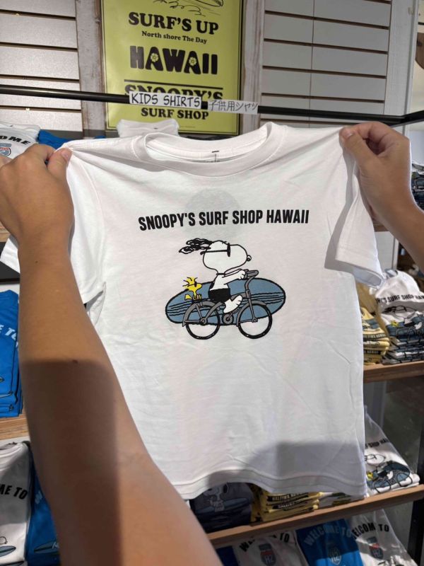 Snoopy Surf Shop 夏威夷限定．兒童T恤 