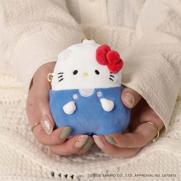Hello Kitty PUKUMARU 絨毛迷你收納包吊飾 