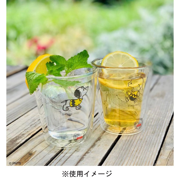 Peanuts LIFE&TIMES BODUM 限定版 耐熱雙層玻璃對杯組 