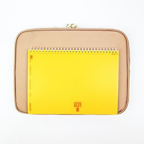 sun-star刺繡史努比雙層網格電腦包(咖) 