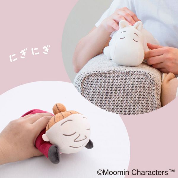 Moomin 趴睡毛絨麻糬抱枕 