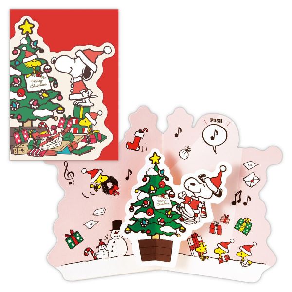 SNOOPY 聖誕立體音樂賀卡 