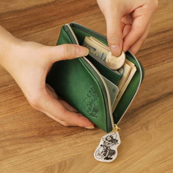 Moomin L型皮革短夾 