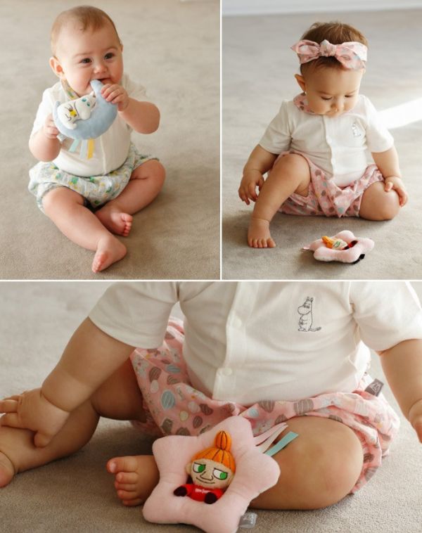 MOOMIN 嚕嚕米 嬰兒手搖鈴安撫玩具 