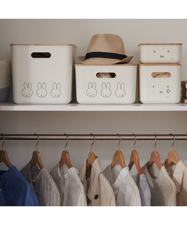 Miffy × Natural Bamboo 系列收納盒（LL尺寸｜18L） 