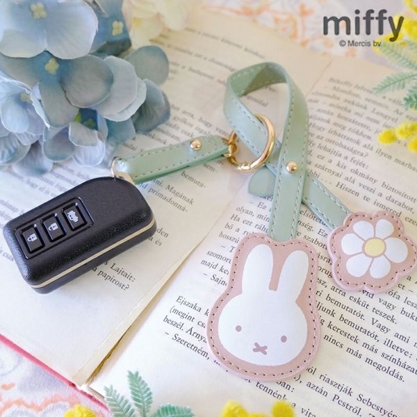 miffy 智慧鑰匙皮革吊飾 