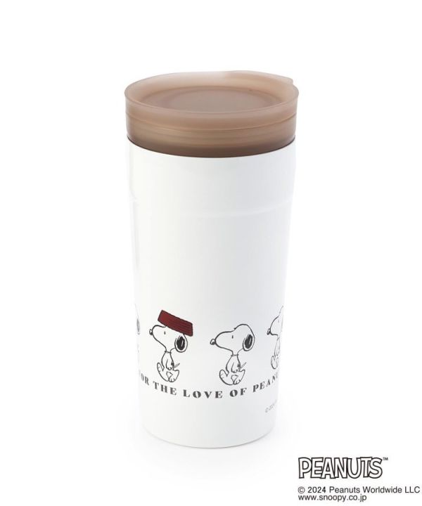 CCP 史努比走路兩用不銹鋼保溫杯350ml(白) 