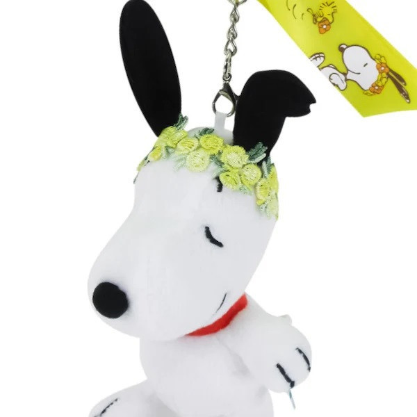 Snoopy 春意盎然花圈玩偶吊飾 