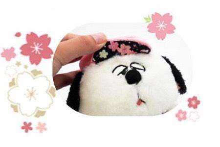 nakajima 歐拉夫櫻花耳毛絨玩偶登山口吊飾環保袋 