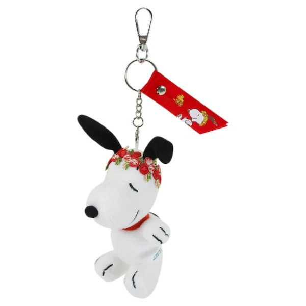 Snoopy 春意盎然花圈玩偶吊飾 