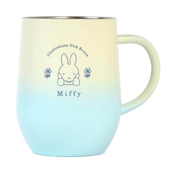 Miffy不鏽鋼漸層杯蓋馬克杯 