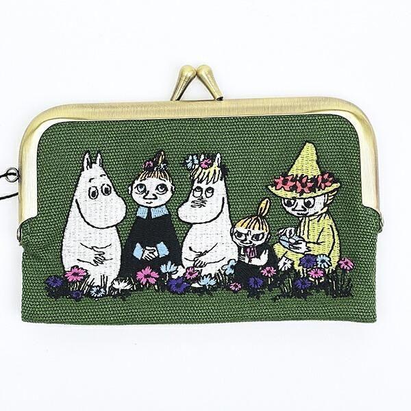 MOOMIN 迷你刺繡口金長夾 