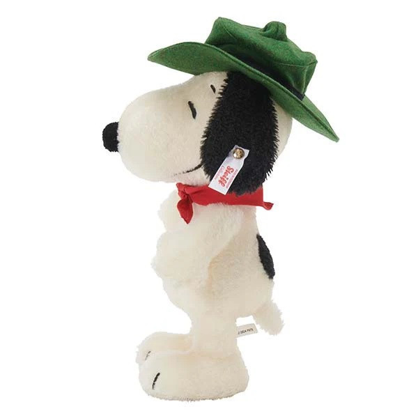 steiff 德國金耳釦 x snoopy 日本限定 小獵犬童子軍 羊毛手工玩偶 