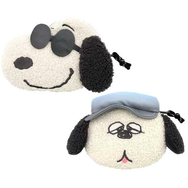SNOOPY Olaf 絨毛造型臉型收納小包 