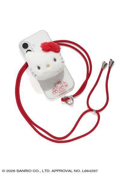 sanrio house kitty大臉毛絨手機掛繩附磁吸支架 