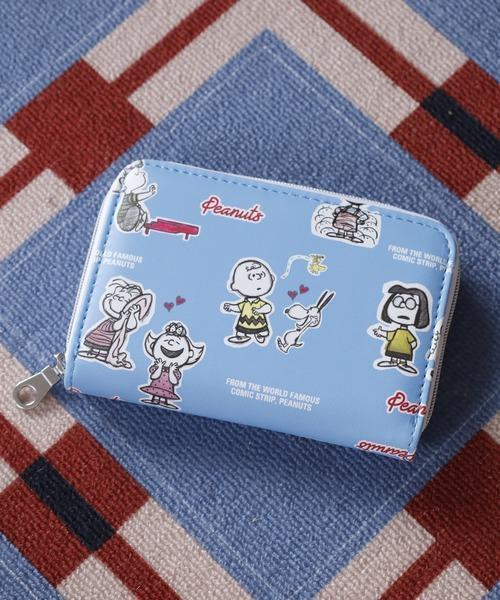 PEANUTS 史努比 塗鴉系列票卡零錢包 