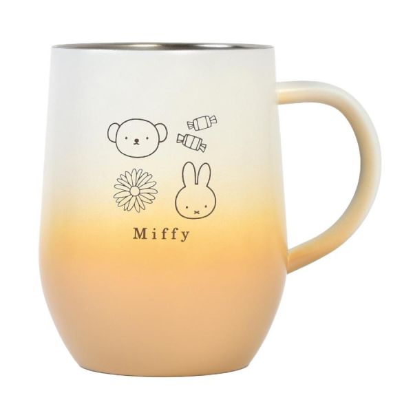 Miffy不鏽鋼漸層杯蓋馬克杯 