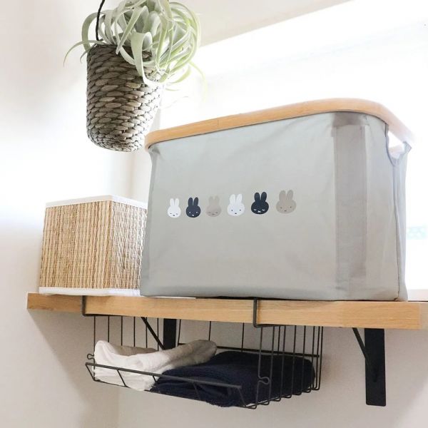 Miffy米菲 防水收納竹籃 