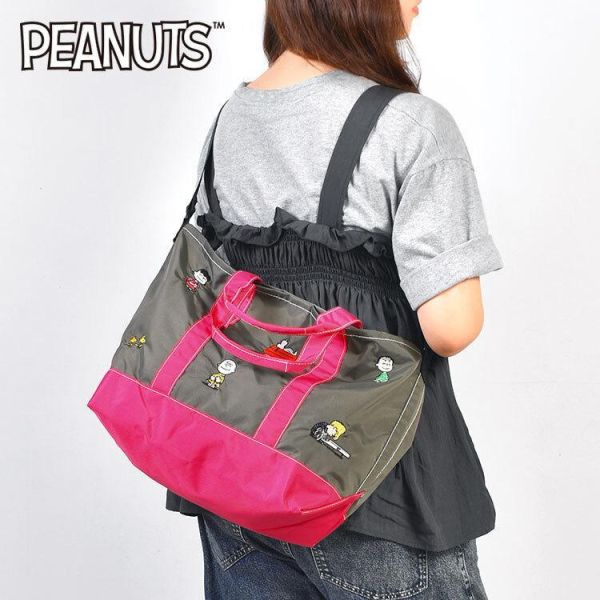 PEANUTS 2WAY 大容量輕量托特包 
