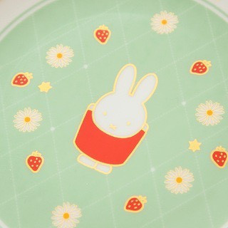 Flower miffy 米菲草莓派對燙金陶瓷圓盤 