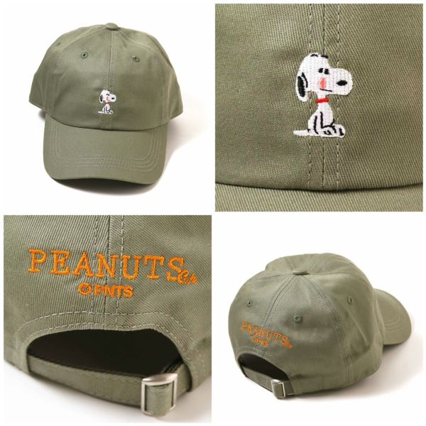 Peanuts cafe 史努比吐舌刺繡棒球帽 