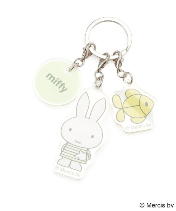 Miffy 三件式壓克力吊飾鑰匙圈 