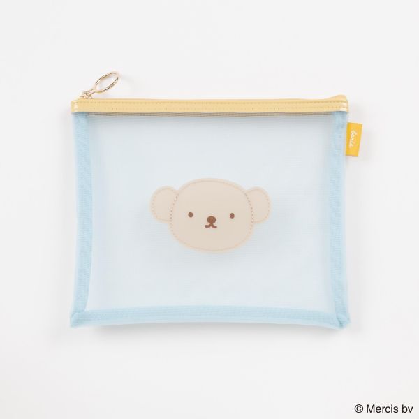 fab 米菲/boris漆皮網狀扁平收納包 