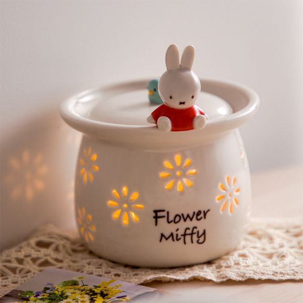 Flower miffy限定 陶瓷仿蠟燭擺設壺 