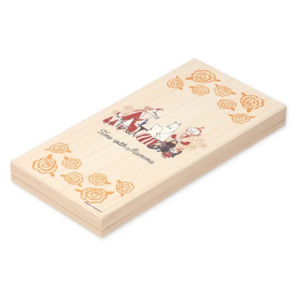 Moomin X YAMAKA 姆明小不點 雙筷&筷架 木製手繪禮盒 