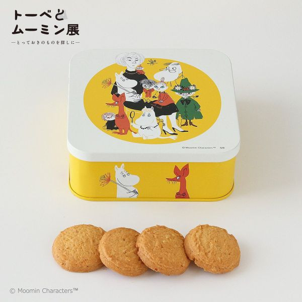 朵貝與姆明展 杏仁餅乾方罐 