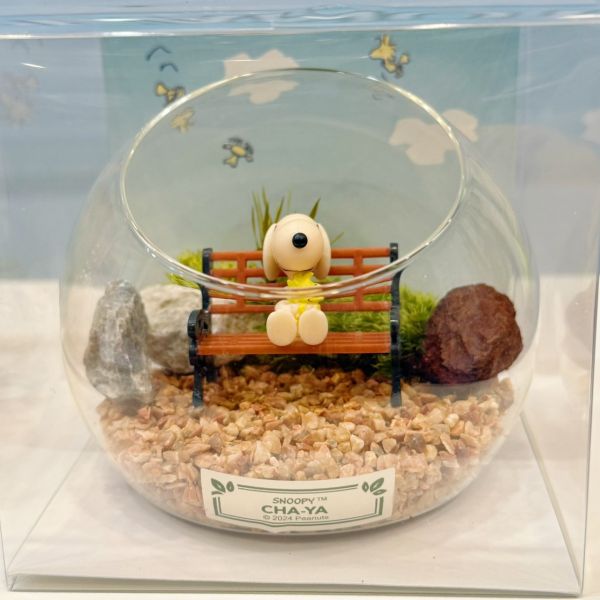 Snoopy茶屋 史努比玻璃造景擺設 