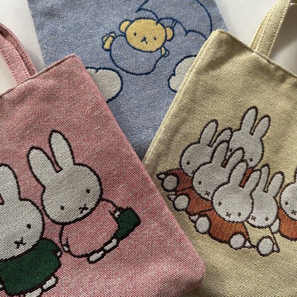 Dick Bruna 米菲時尚緹花編織手提包 