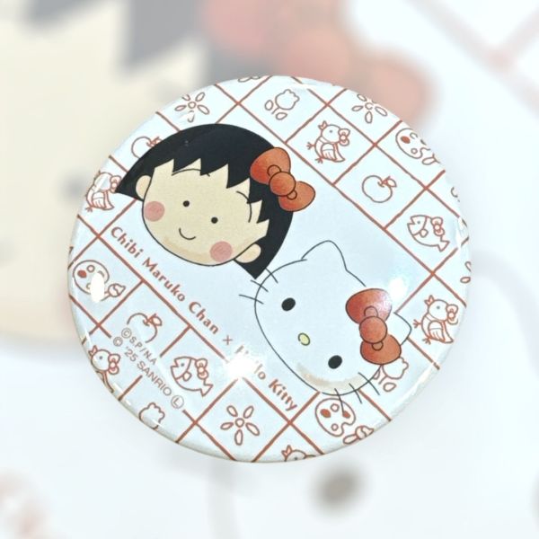 櫻桃小丸子 × Hello Kitty 隨身小鏡 