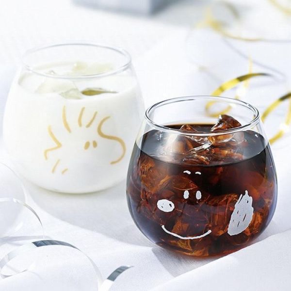 Snoopy & Woodstock 搖搖玻璃杯組 