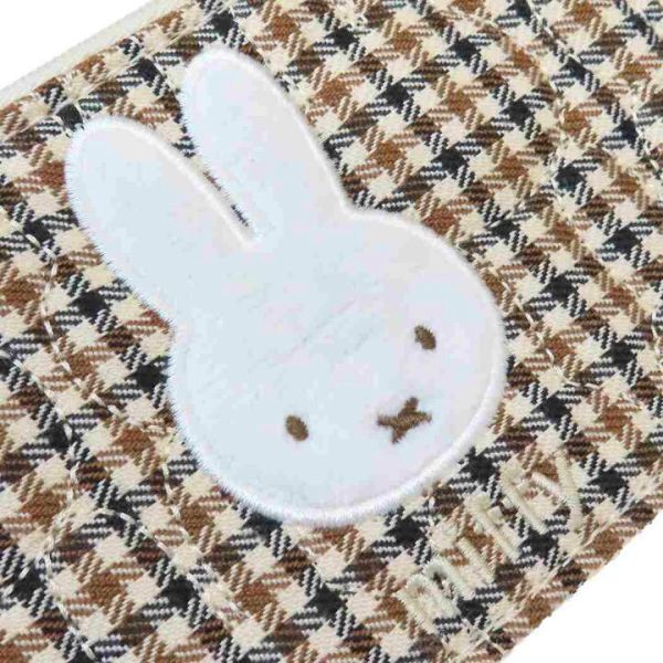 MIFFY 格紋系列 刺繡L型卡片收納夾 