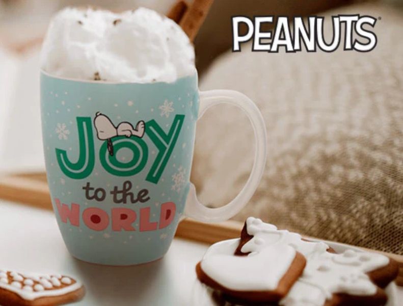 Snoopy 阪急展現定馬克杯 (聖誕款 Joy to the World Mug) 
