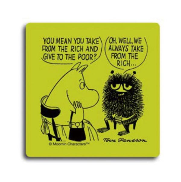 Moomin Opto Design 樺木杯墊 