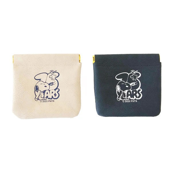 Vanguard 史努比75週年皮革彈簧收納包 