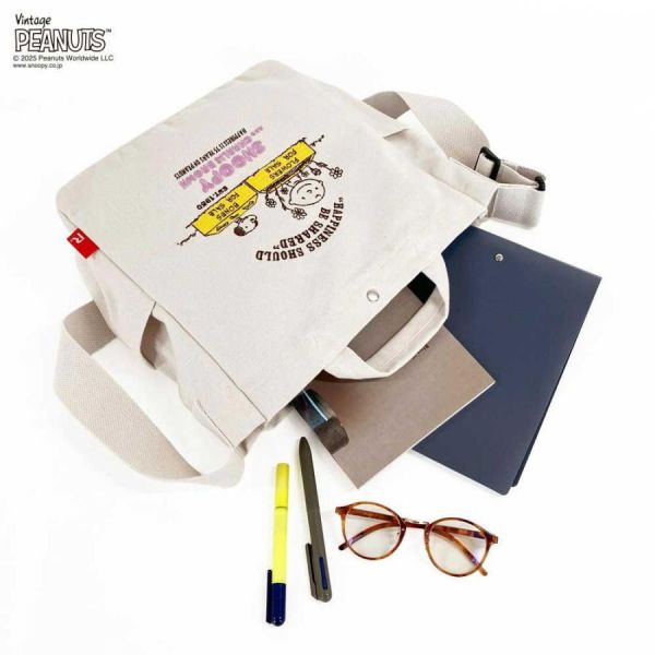 Rootote 史努比75週年刺繡 2way手提包 