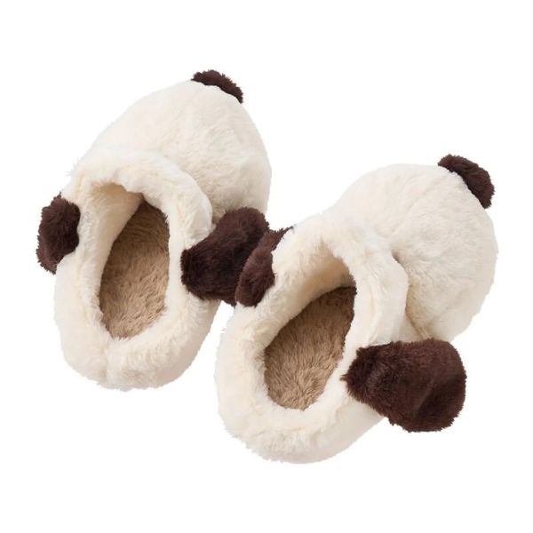 史努比大頭立體造型毛絨居家拖鞋 