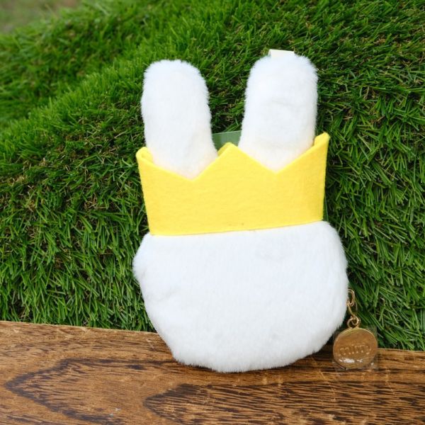 Miffy 70週年紀念 黃冠毛絨造型零錢包 