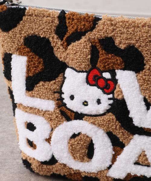 Hello Kitty × LOVEBOAT 聯名豹紋刺繡化妝包 